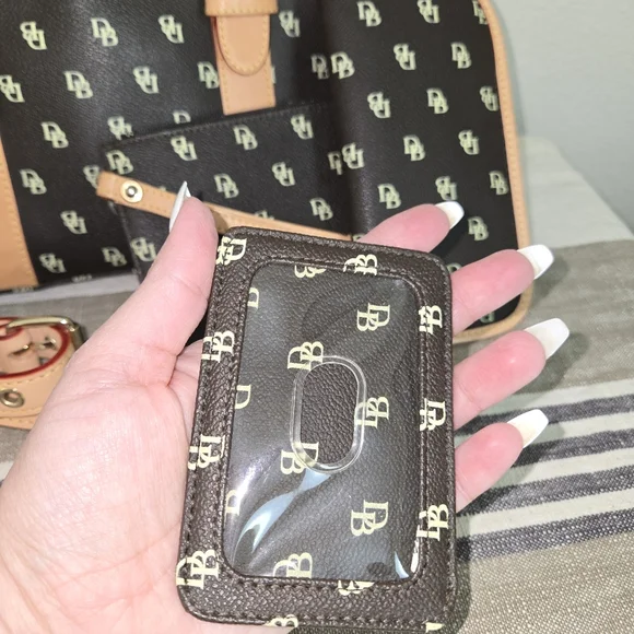 Dooney & Bourke Dark Brown and Tan Satchel, 4 Piece Set! - Picture 5 of 16